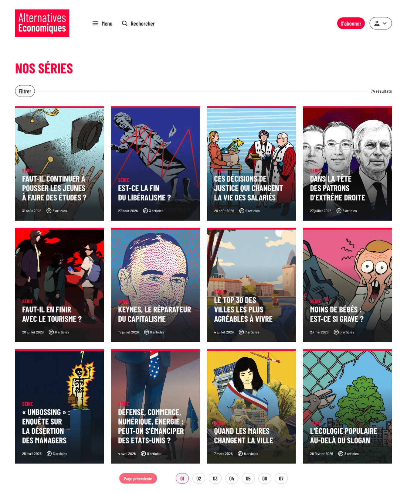 Screenshot of series' teasers