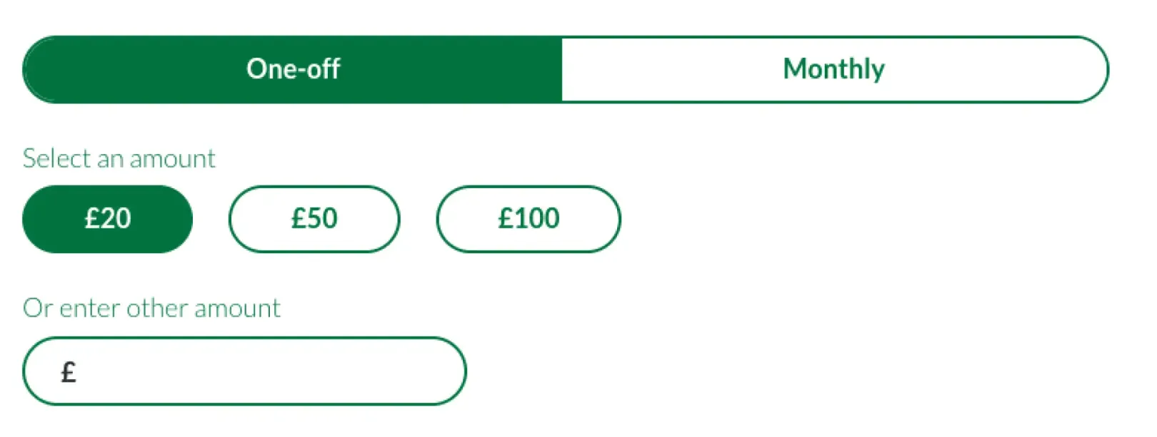 Donation form