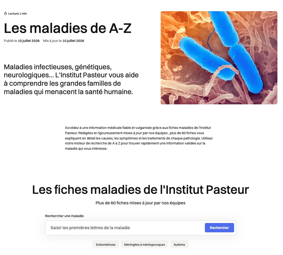 Les maladies de A-Z