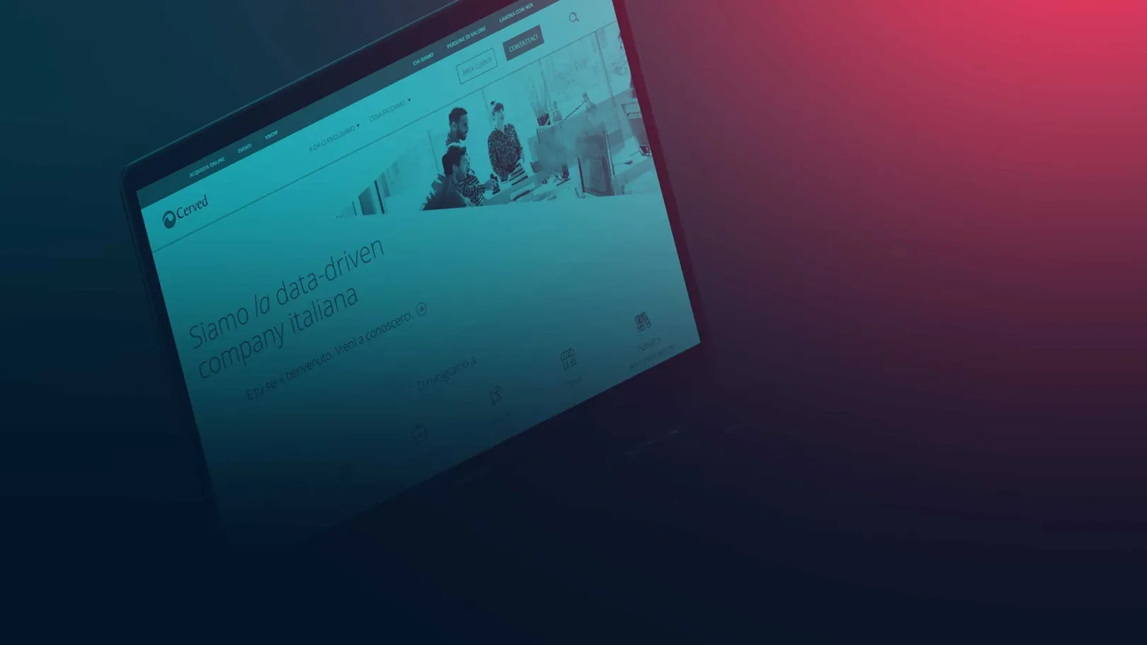 Cerved corporate website, an enterprise Drupal publishing platform built by SparkFabrik