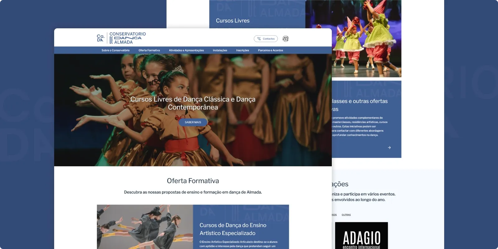 Almada Dance Conservatory strengthens its digital presence with Drupal