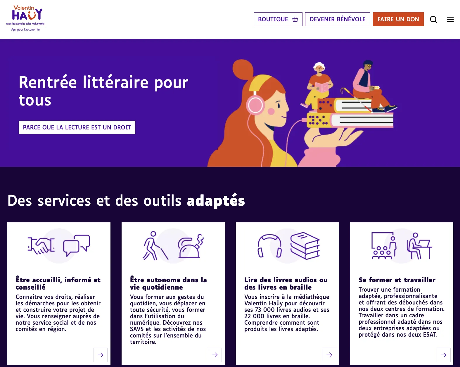 Rentrée littéraire pour tous (page d'accueil)