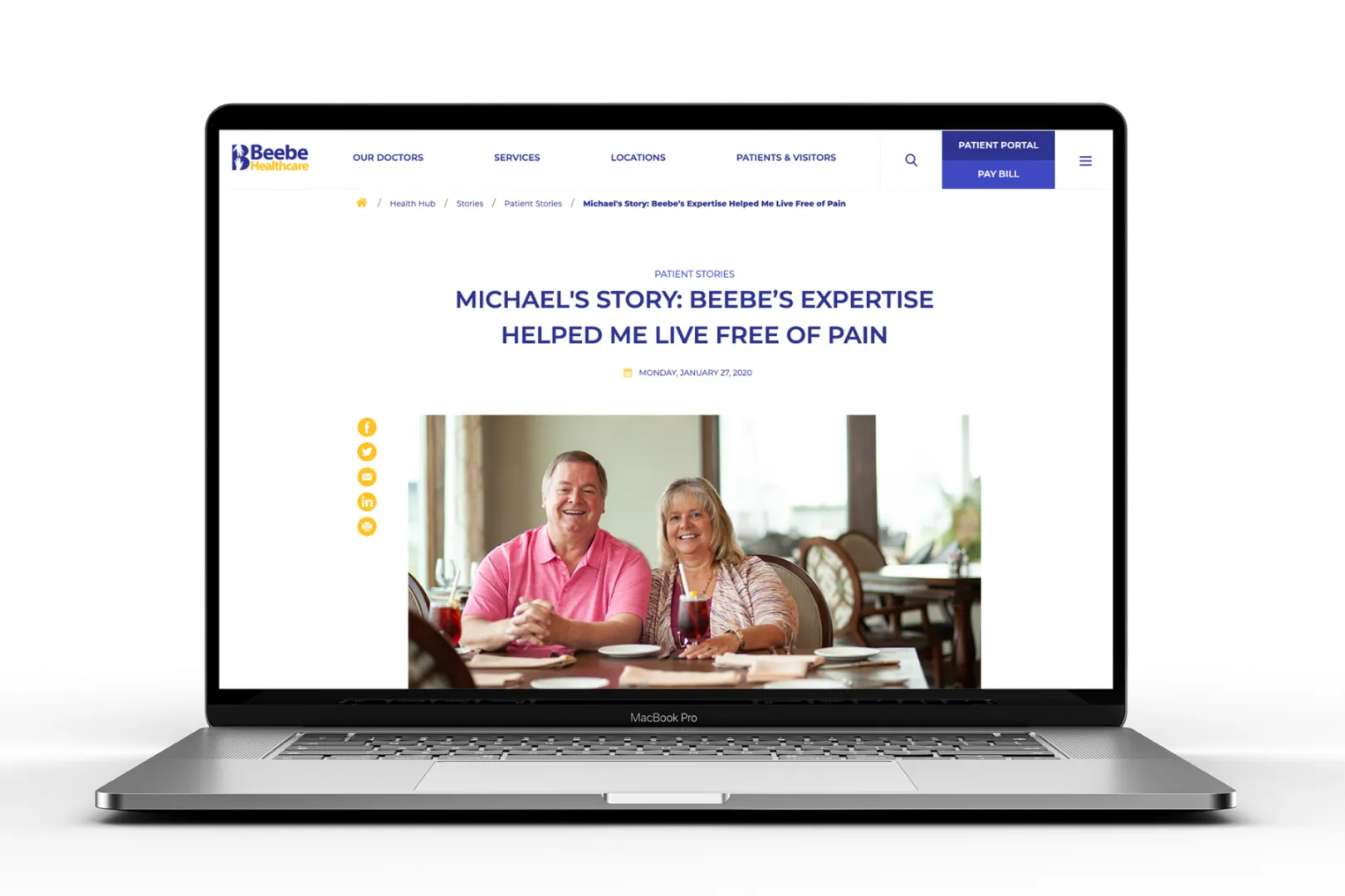 Article page layout