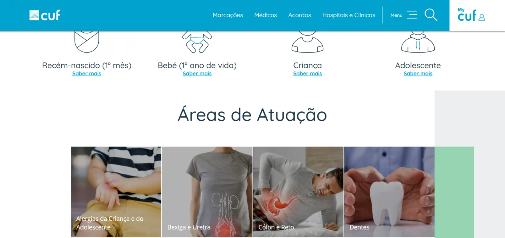 Áreas de atuação