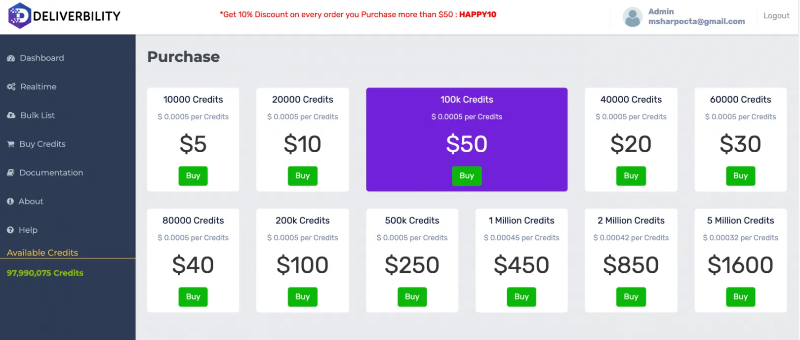 deliverbility products