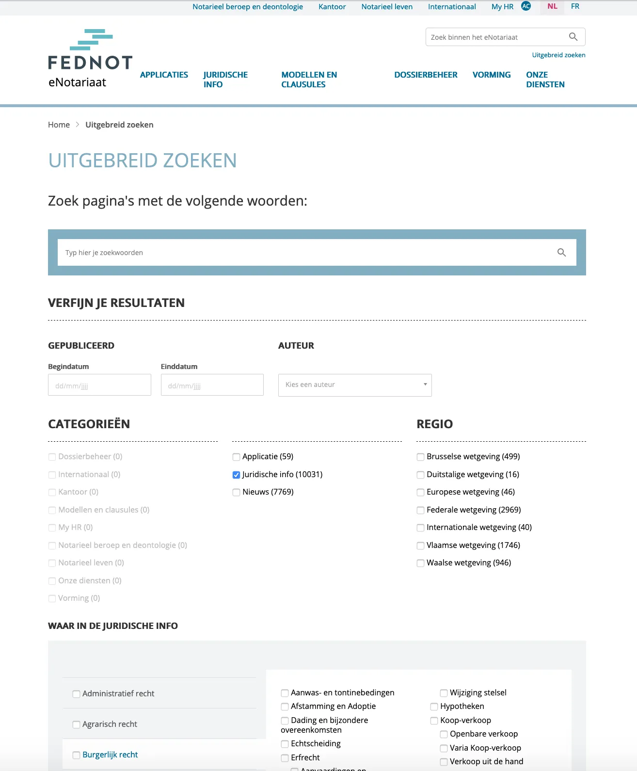 advanced search