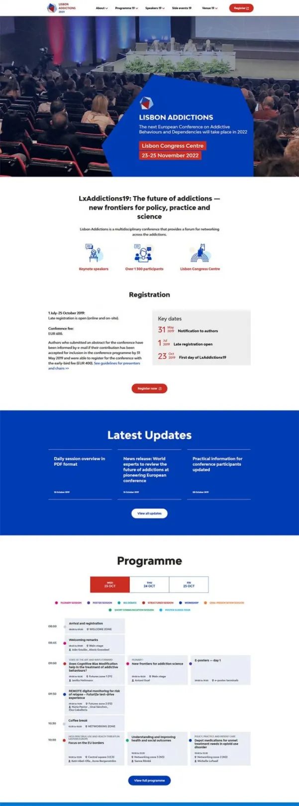 Lisbin Addictions Website