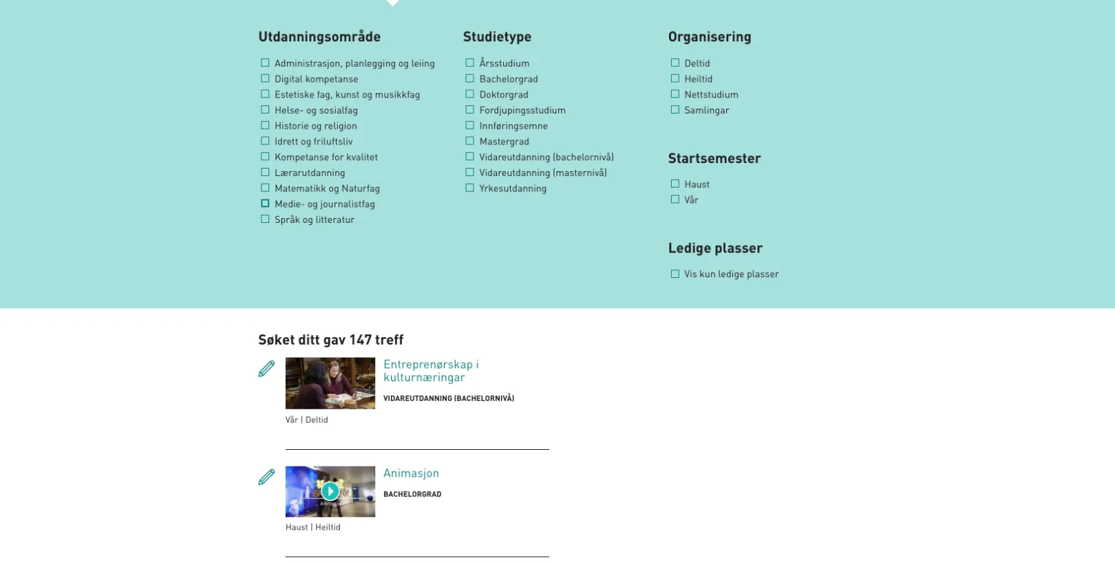 Frontkom Drupal HiVolda search facets