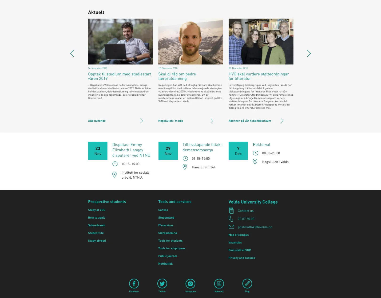 Frontkom Drupal HiVolda footer
