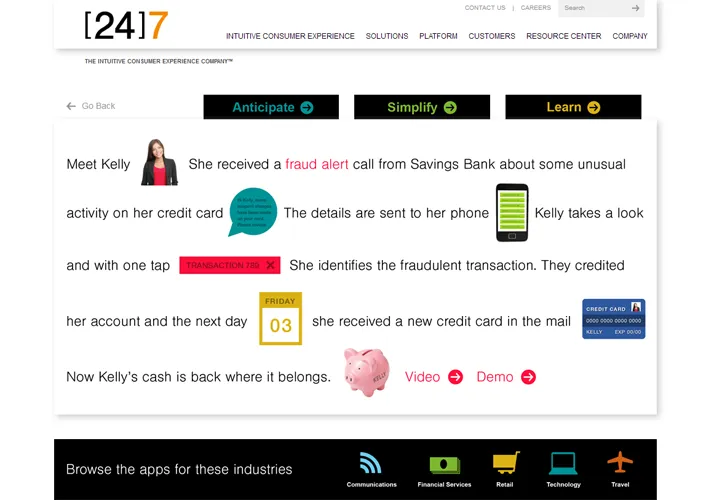 [24]7 Interactive Services Page