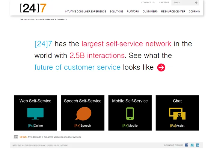 24-7inc.com drupal website design and launched by Magic Logix 