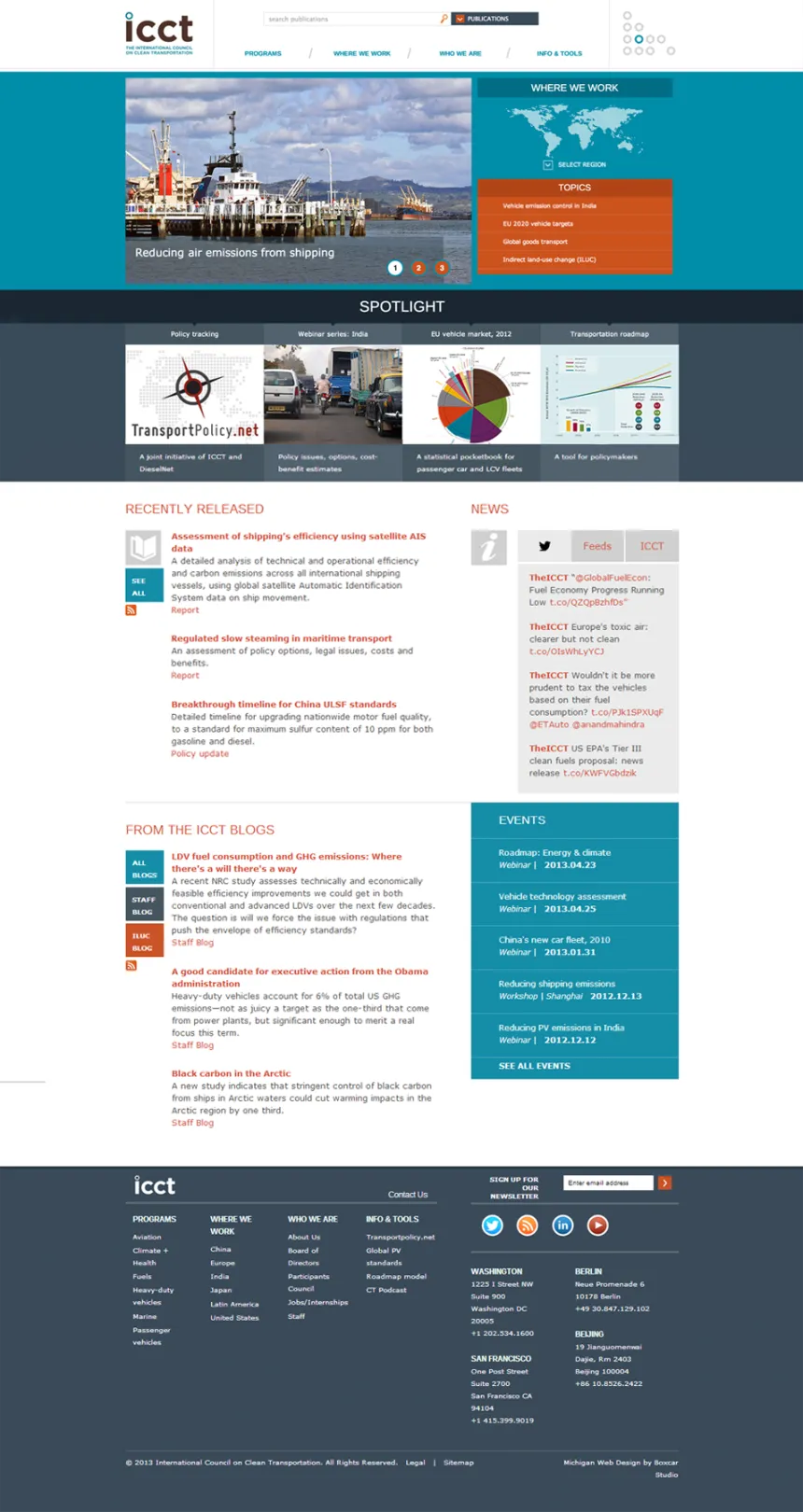 home page