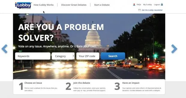 iLobby homepage