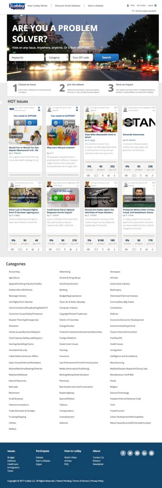 iLobby homepage