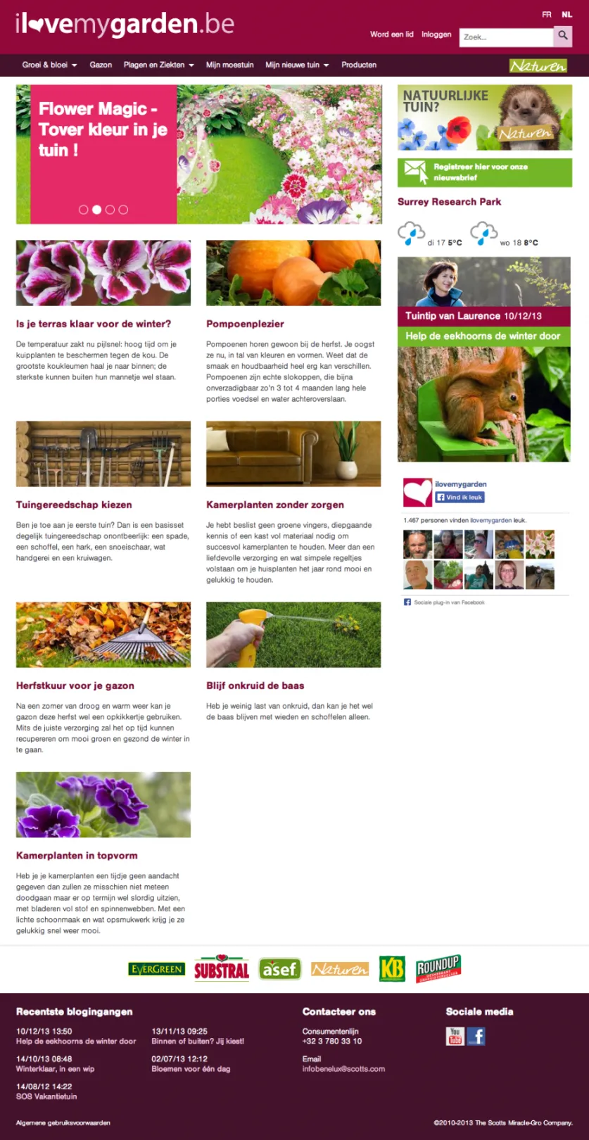 I Love my Garden - Benelux, Belgium homepage