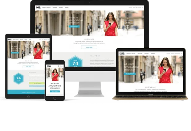 Ixia Website by Chapter Three