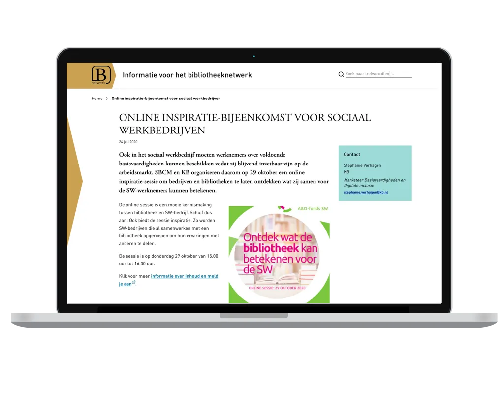 Bibliotheeknetwerk evenementenpagina
