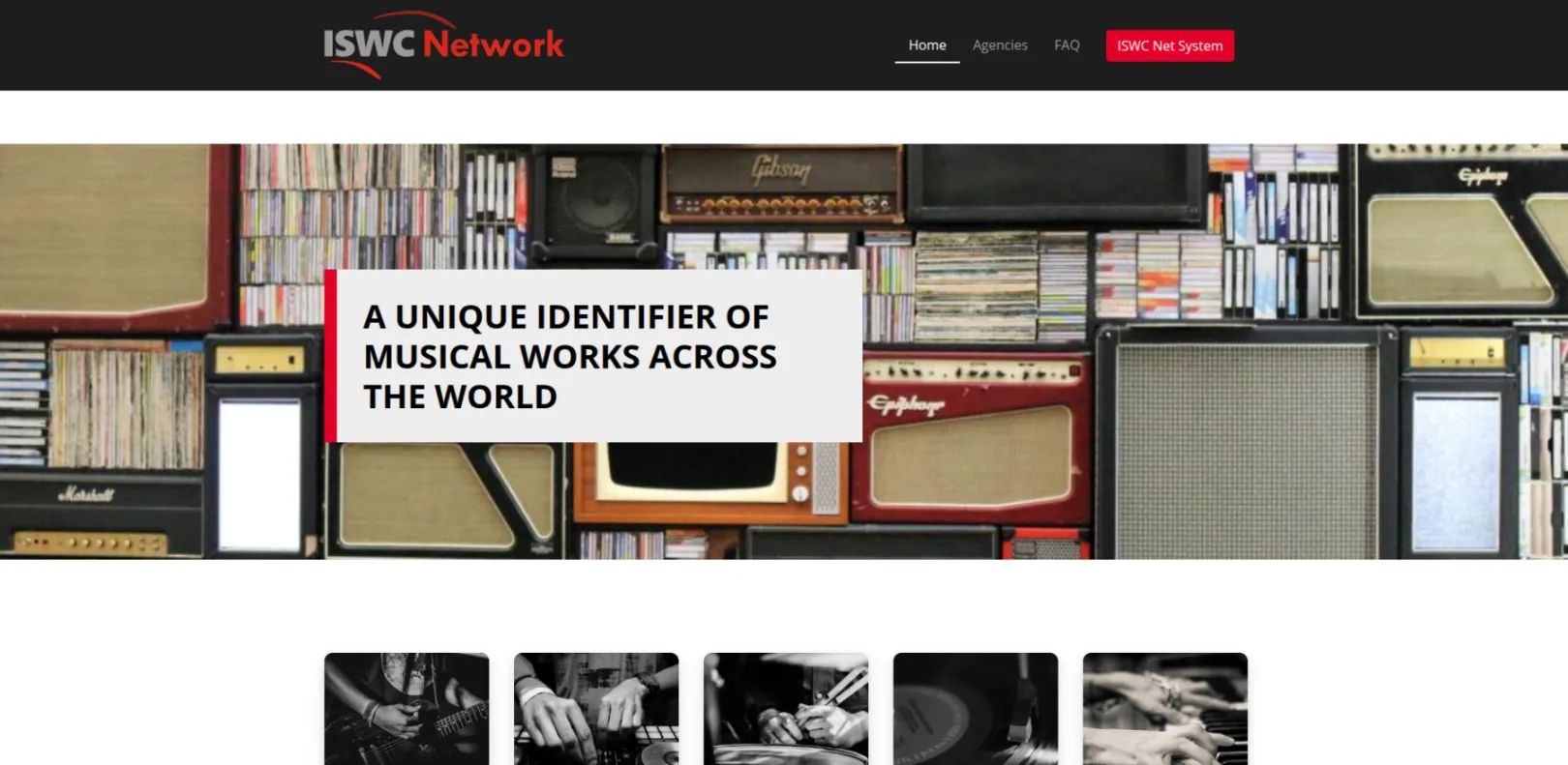 Screenshot of the ISWC homepage