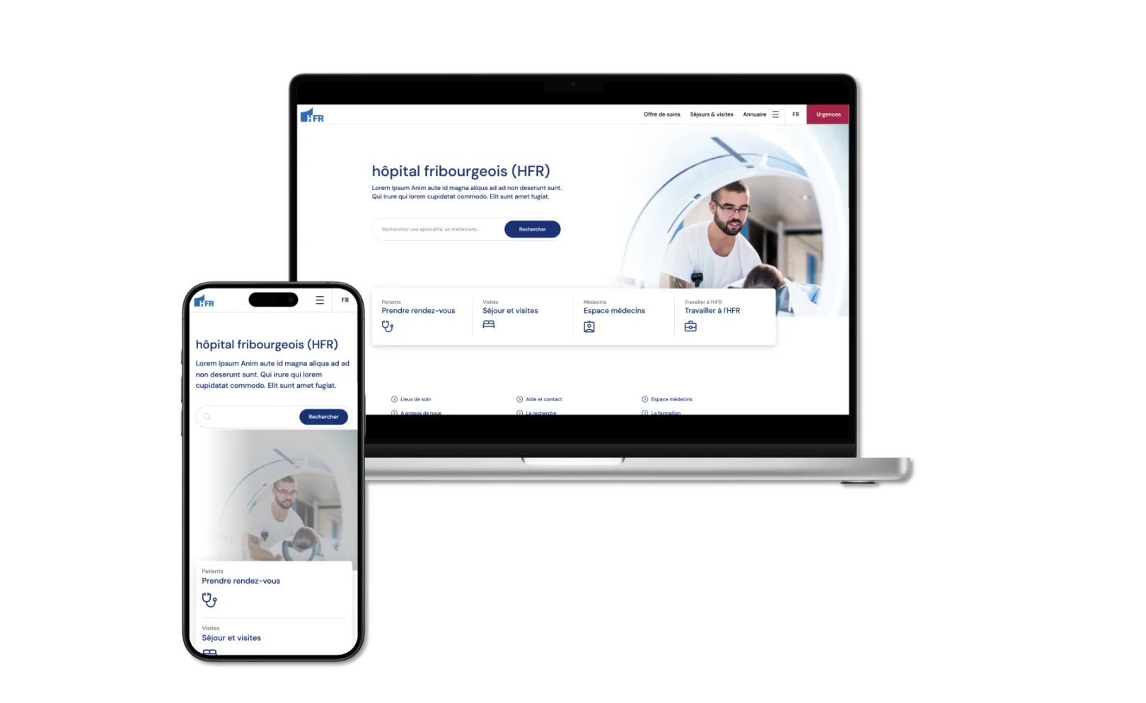 Responsive design for mobile, tablet and desktop