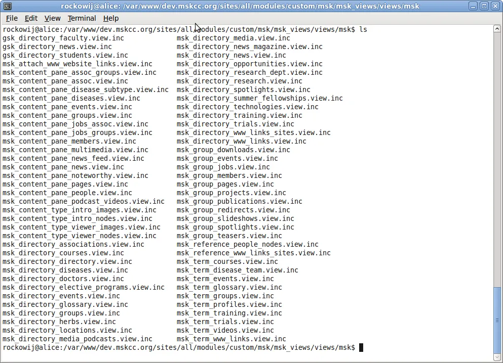 Name Spaced Exported Views