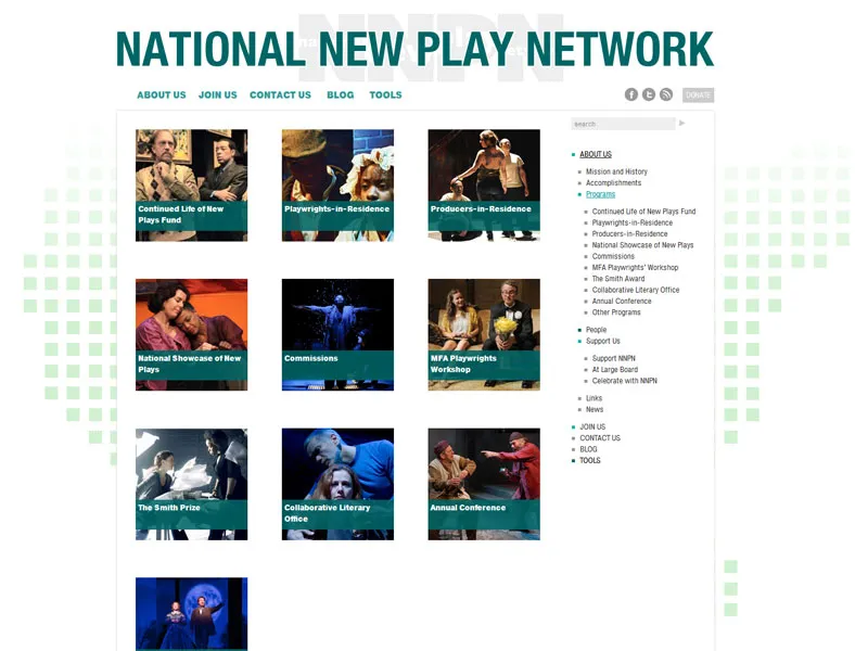 Example of a view using mainly images