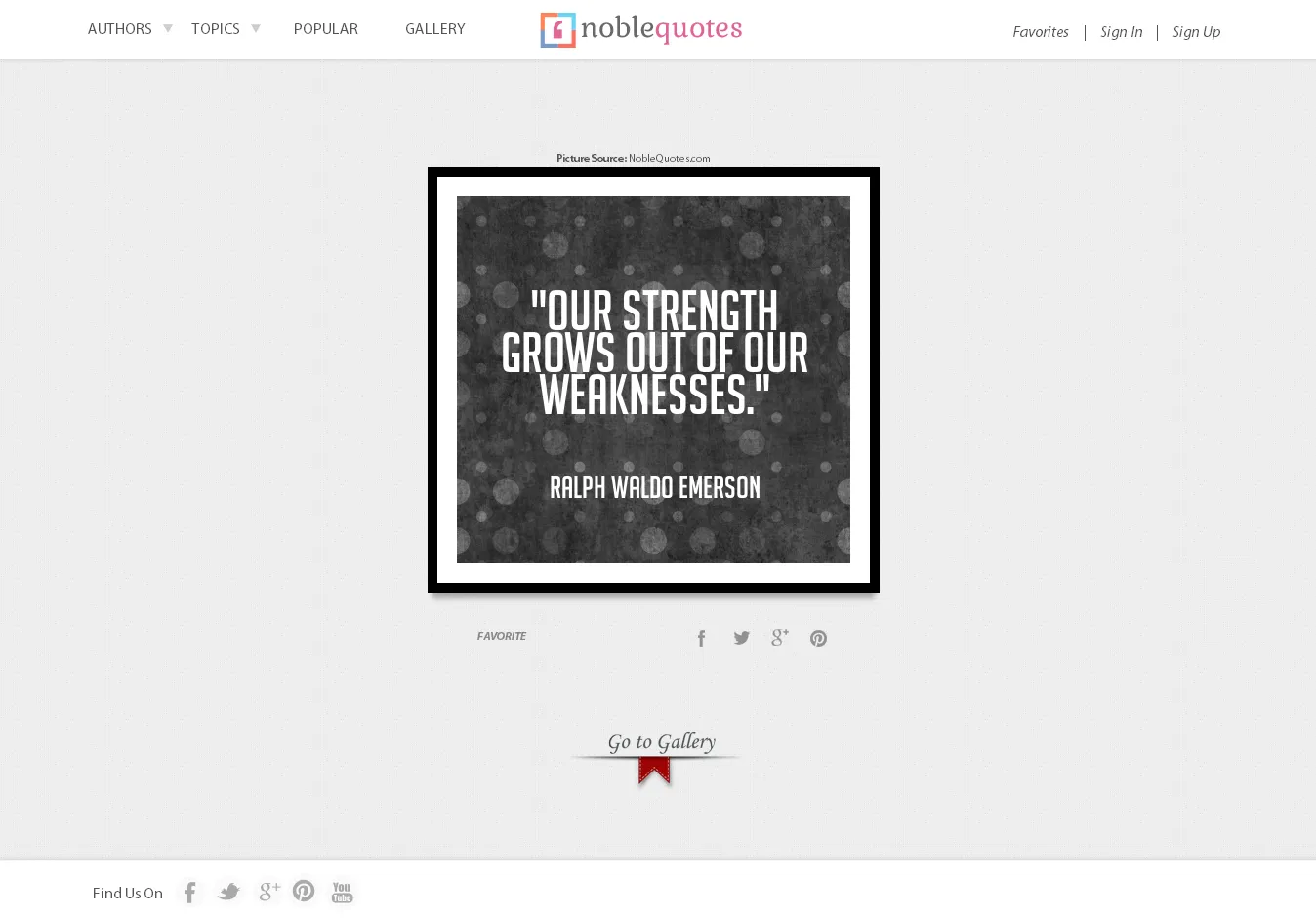 NobleQuotes.com snapshot of Picture Quote node page.