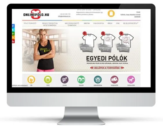 OnlinePolo.hu - T-shirt designer e-commerce