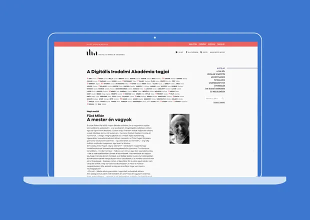 Homepage of Digital Literature Academy