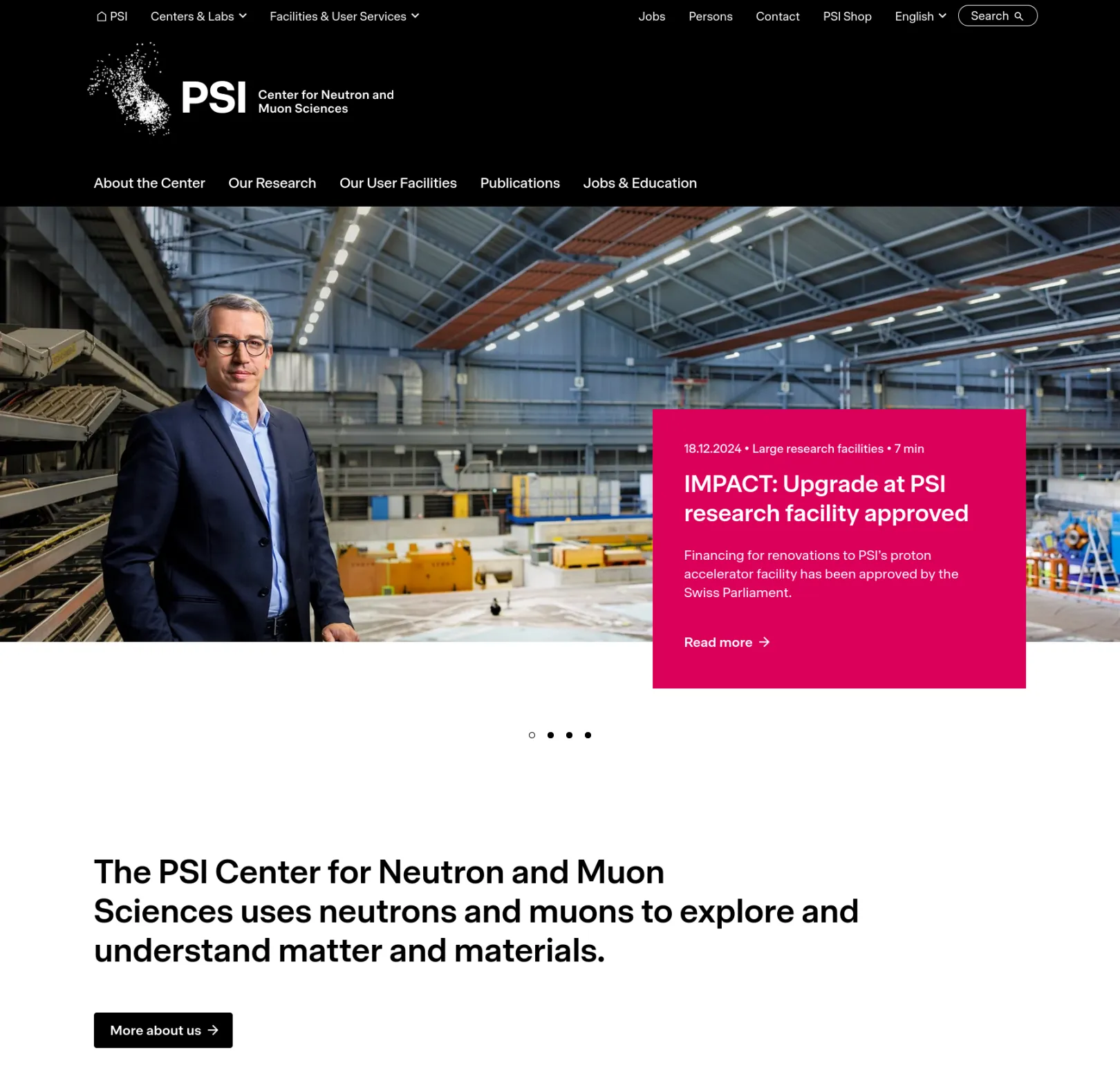 PSI Center for Neutron and Muon Sciences