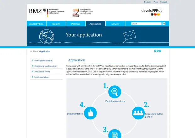 Screenshot of www.developpp.de