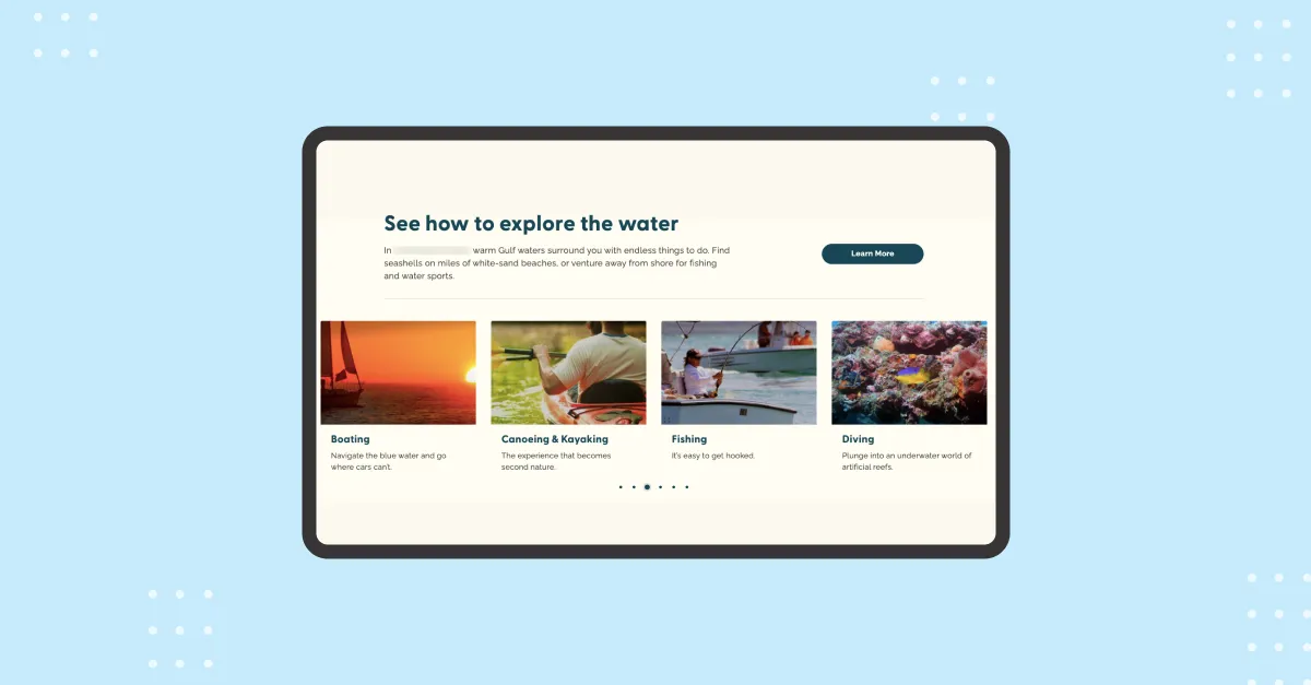 An image showing the options of enjoying vacation on the beach