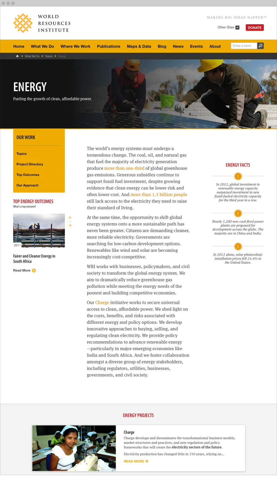 WRI Topic: Energy