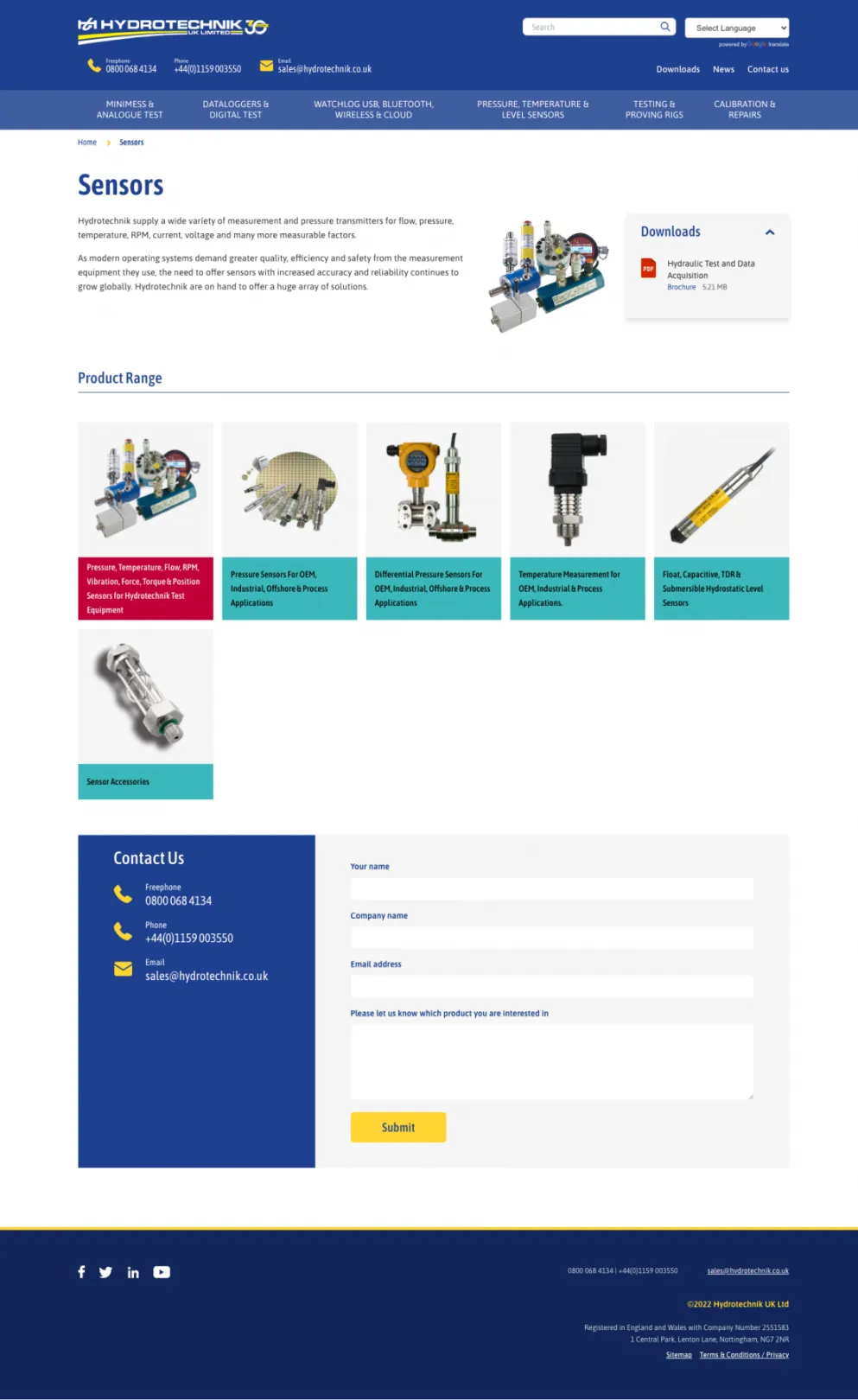 Simple product page