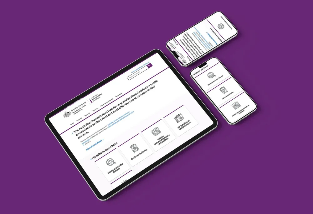 Australian Immunisation Handbook on devices