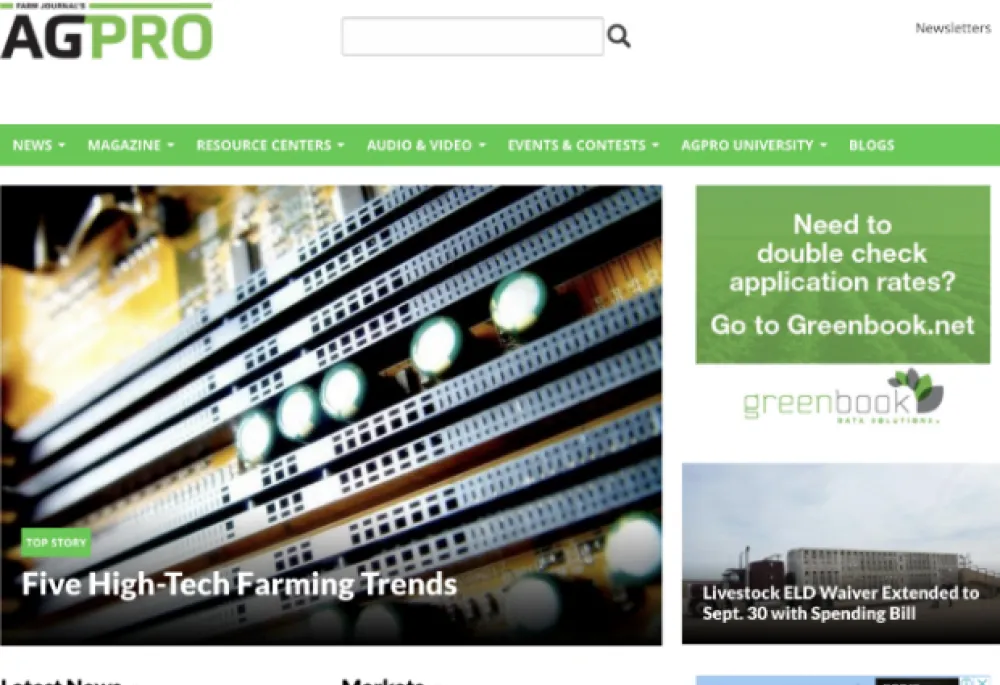 Agprofessional Home page