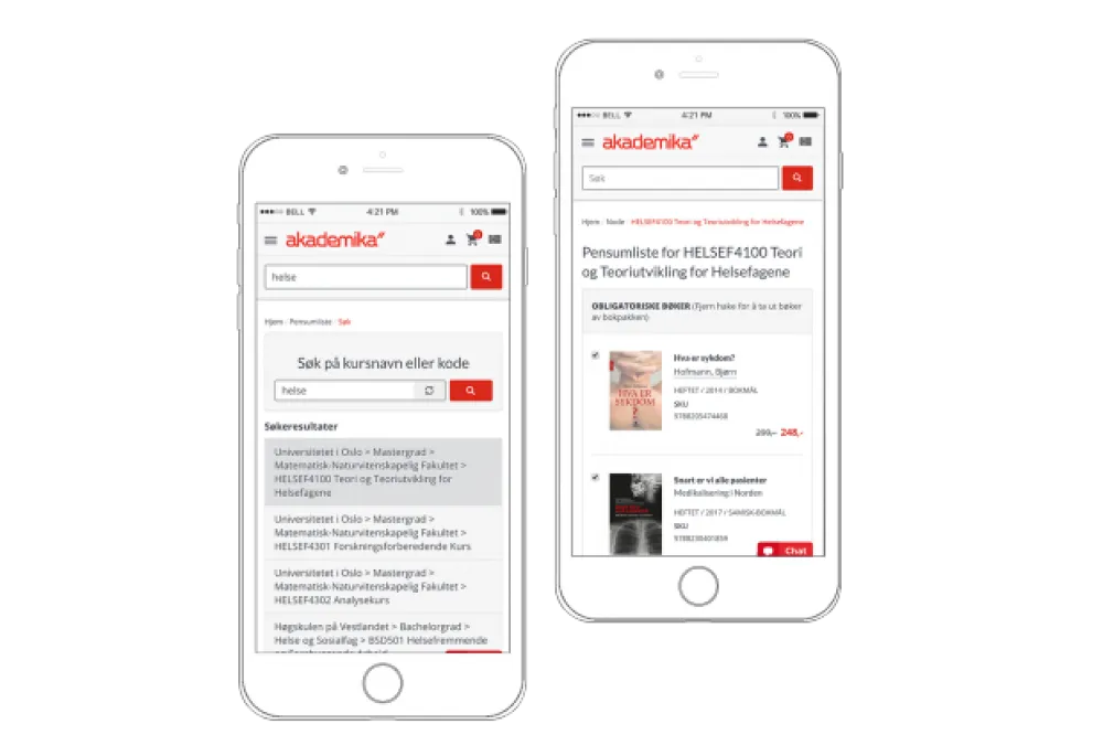 Akademika.no  - Ecommerce bookstore