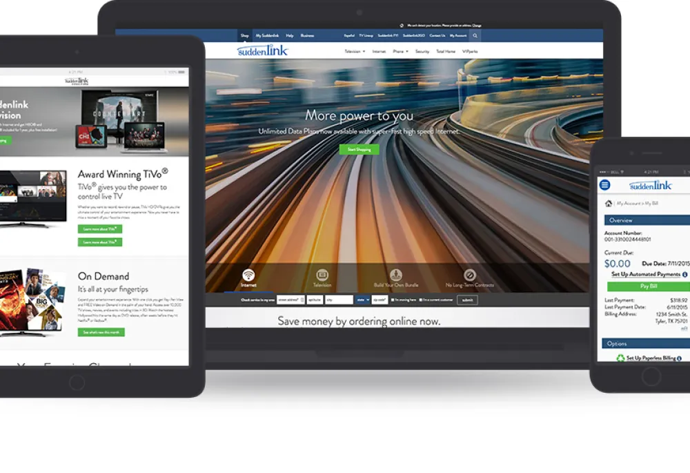 Suddenlink Communications Work Examples