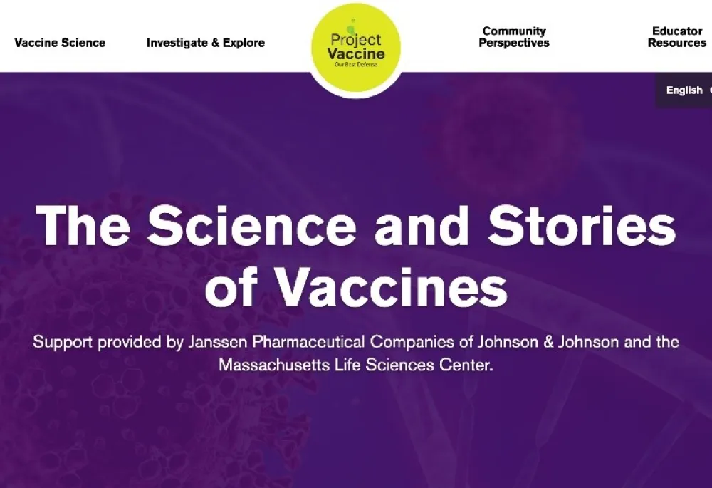 Project Vaccine homepage