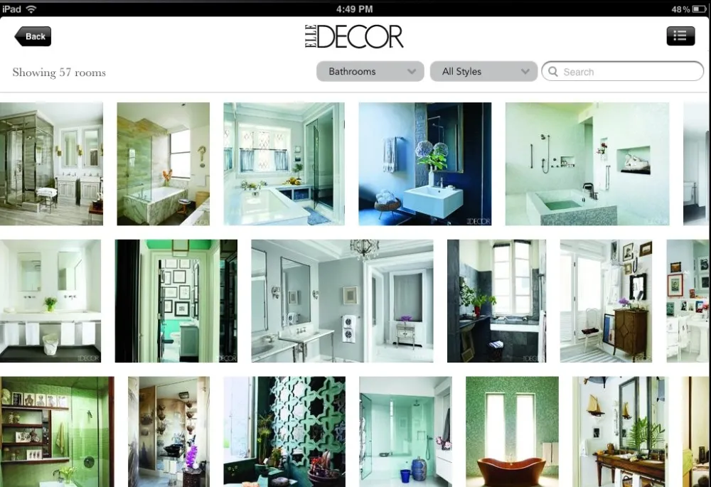 Elle Decor Lookbook App screenshot