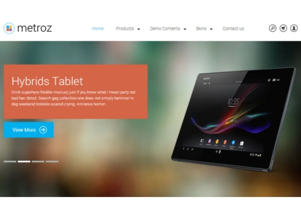 TB Metroz - flat design eCommerce drupal theme