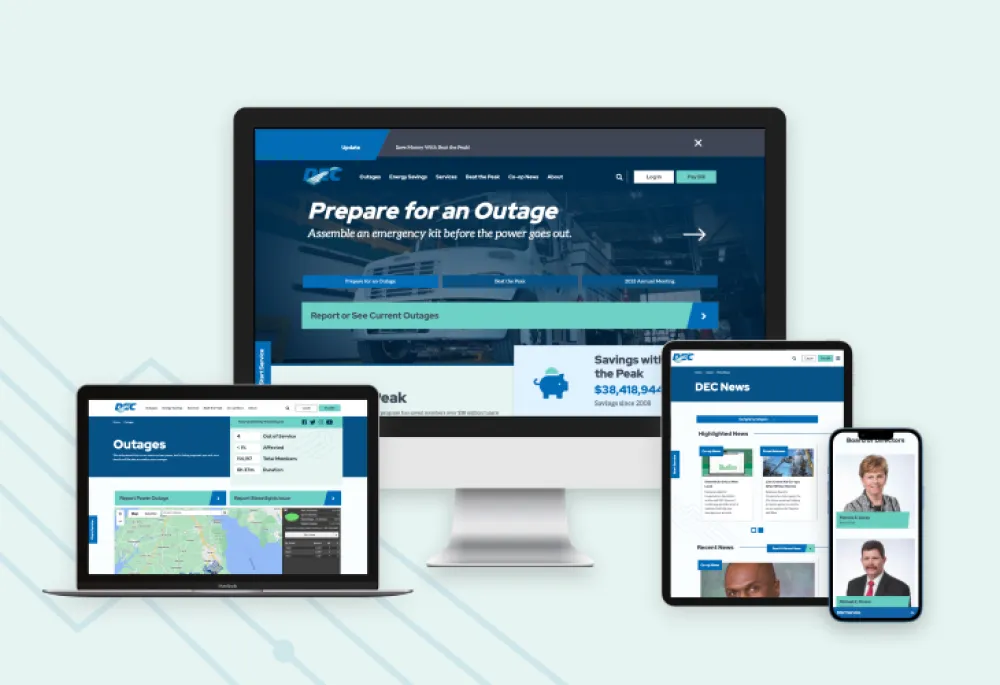 Delaware Electric Co-op Web Design and Development 