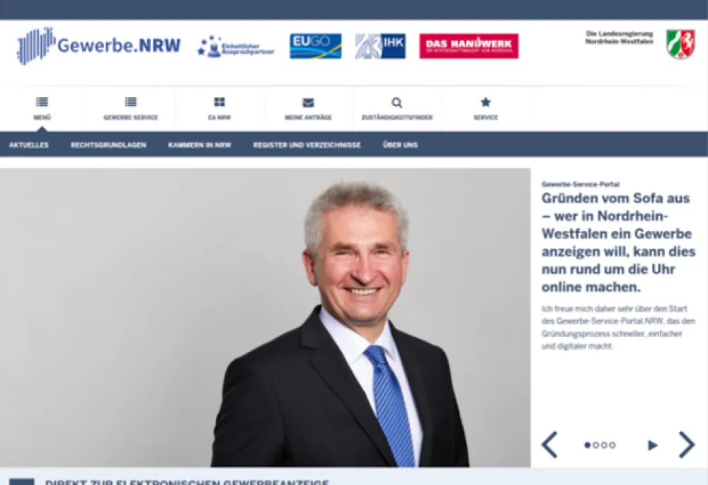 eGovernment Gewerbe-Service-Portal.NRW