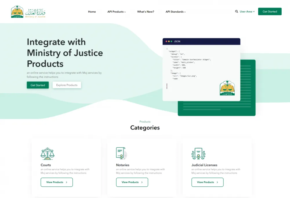 MOJ (Apigee Developer Portal)