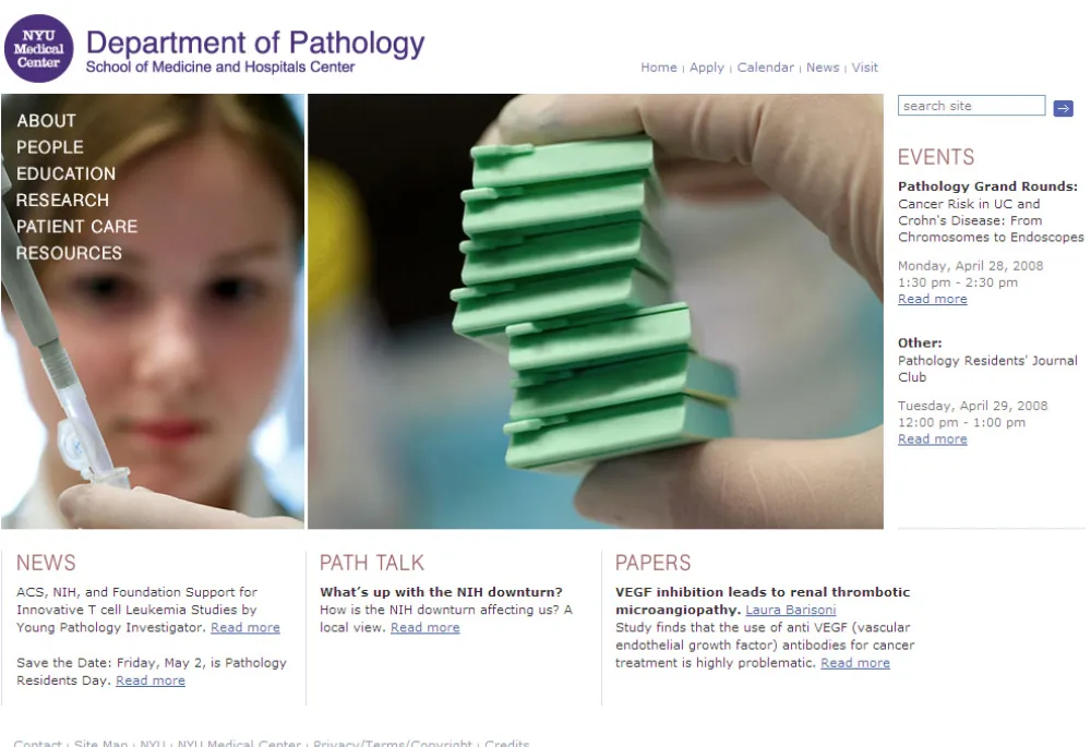 NYULMC Department of Pathology Home Page