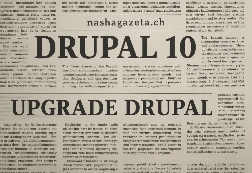 upgrade drupal, nashagazeta.ch