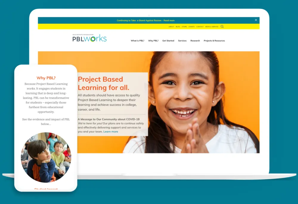 PBL Works site on multiple devices