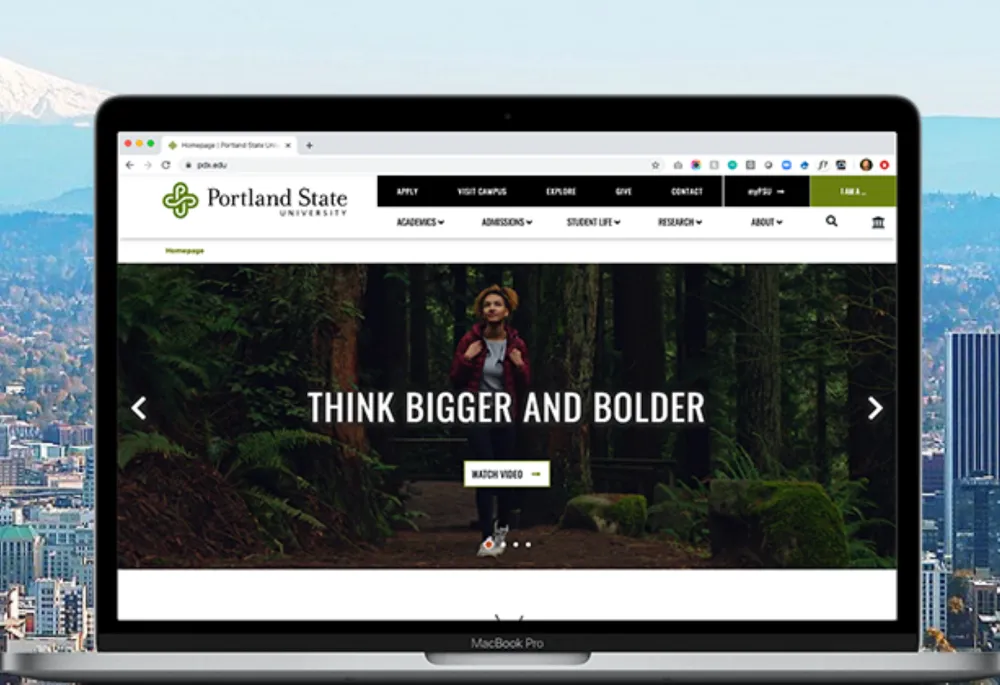 Portland State University website