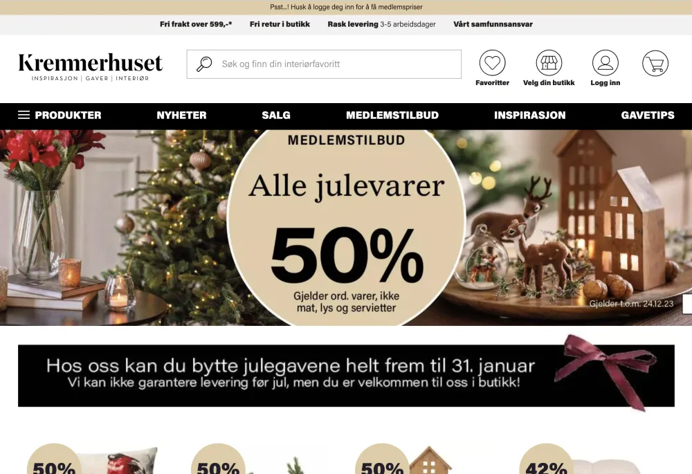 Kremmerhuset homepage