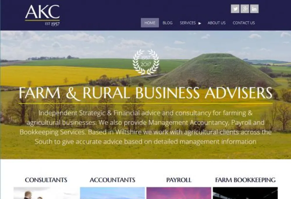 Drupal 8 website for agricultural conultants