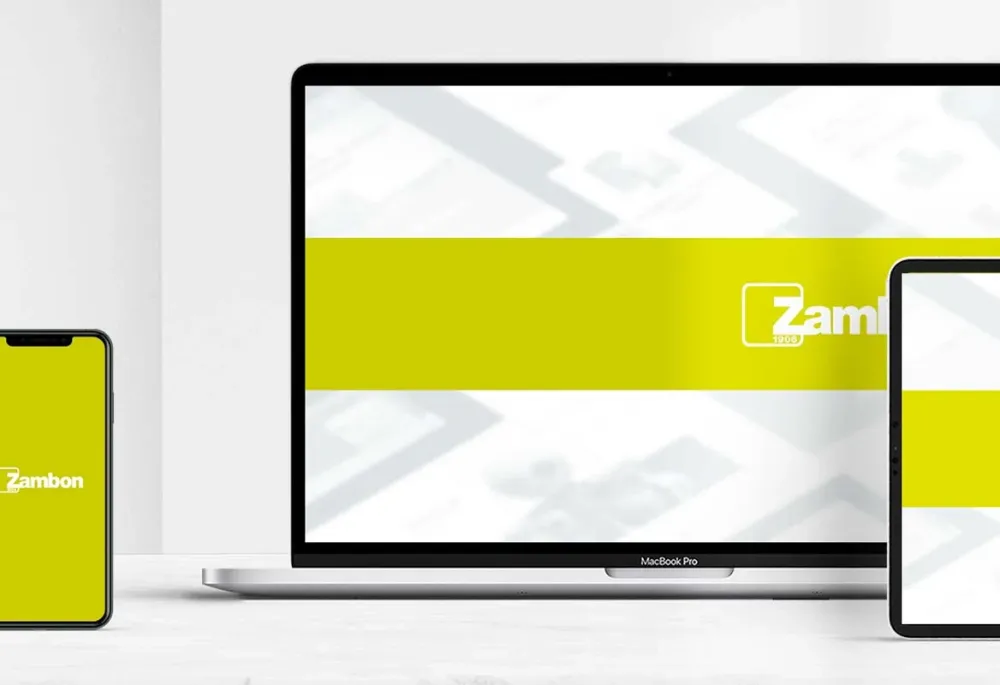 Zambon product website shown on phone, laptop and tablet, built on the Firestarter Drupal platform by SparkFabrik